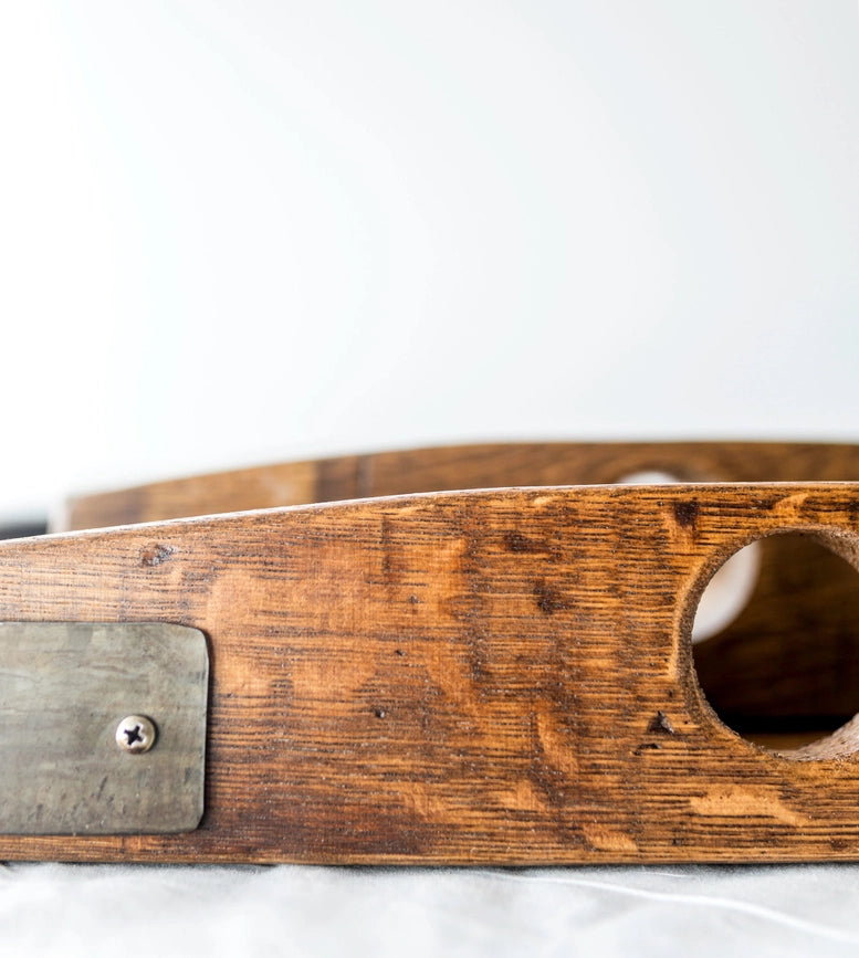 Sono Inspired Oak Wine Barrel Tray