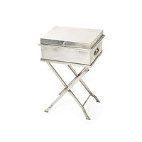 Polished Nickel Bellman's Side Table