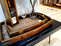 Sono Inspired Oak Wine Barrel Tray