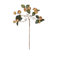 Olive Pod Spray Stem with Green Leaves - 19"