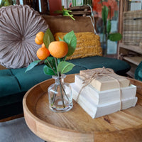 Oranges In Glass Vase