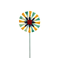 Handmade Polka Dot Glass Flower Sculpture - Medium