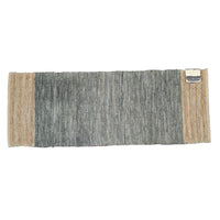 Patina Vie Leather & Jute Handwoven Striped Braided Rug