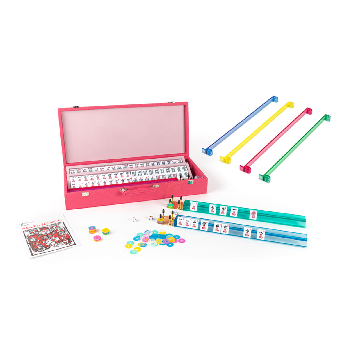 Pink Travel Mahjong Set