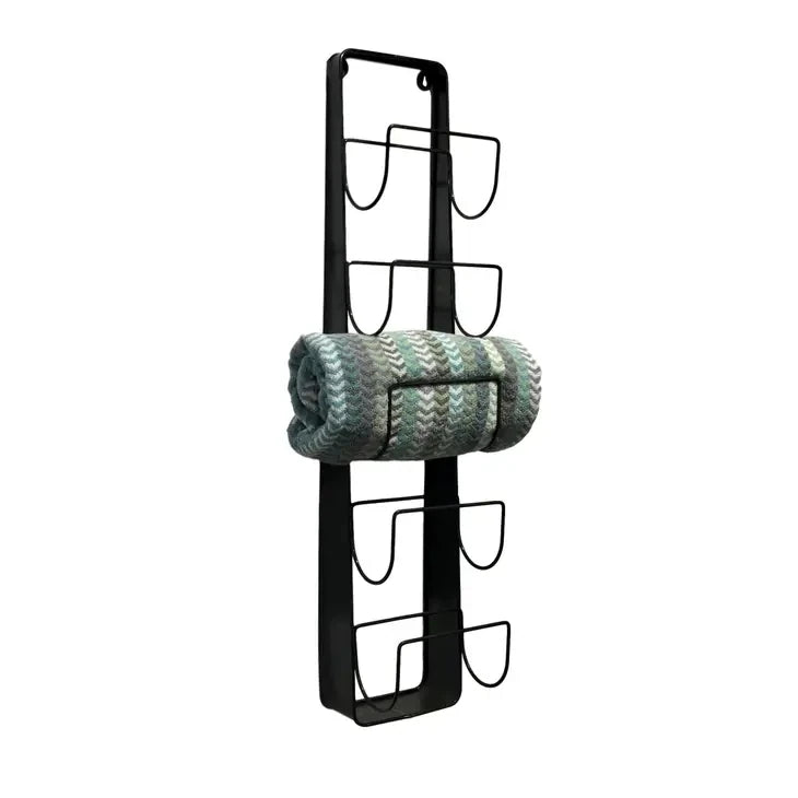 5 Slot Metal Wall Bath Towel Holder/Bottle Rack