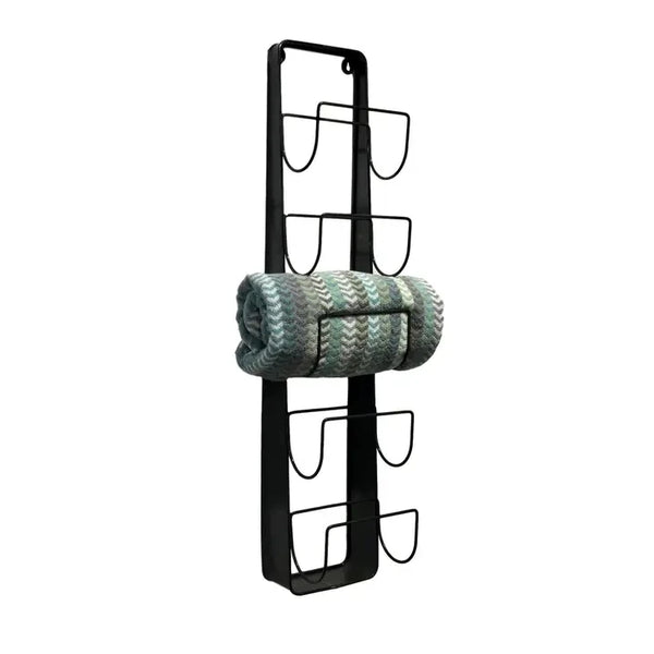 5 Slot Metal Wall Bath Towel Holder/Bottle Rack