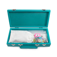 Teal Travel Mahjong Set