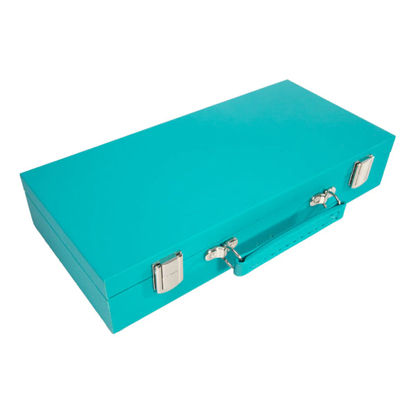 Teal Travel Mahjong Set