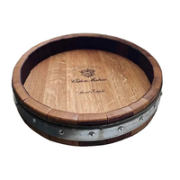 Stamped Wine Barrel Lazy Susan