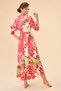 Powder Design Delicate Tropical Wrap Dress - Dark Rose