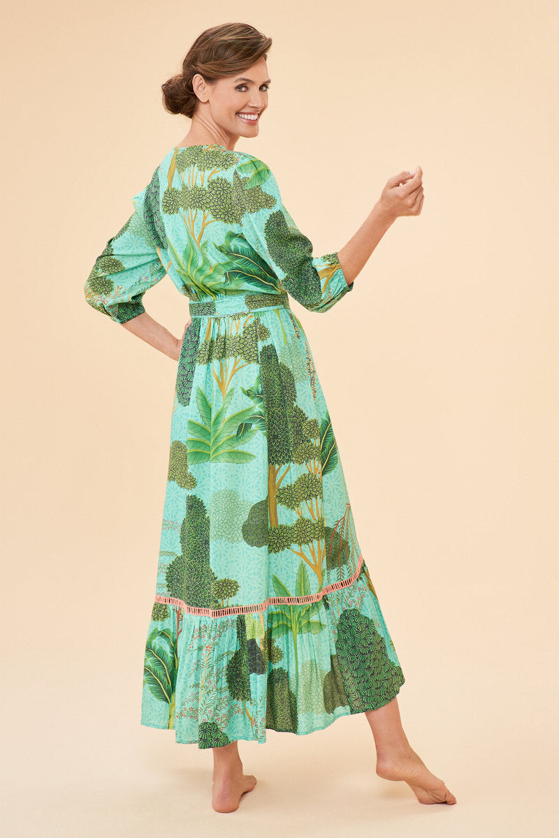 Powder Design Secret Paradise Wrap Dress - Aqua