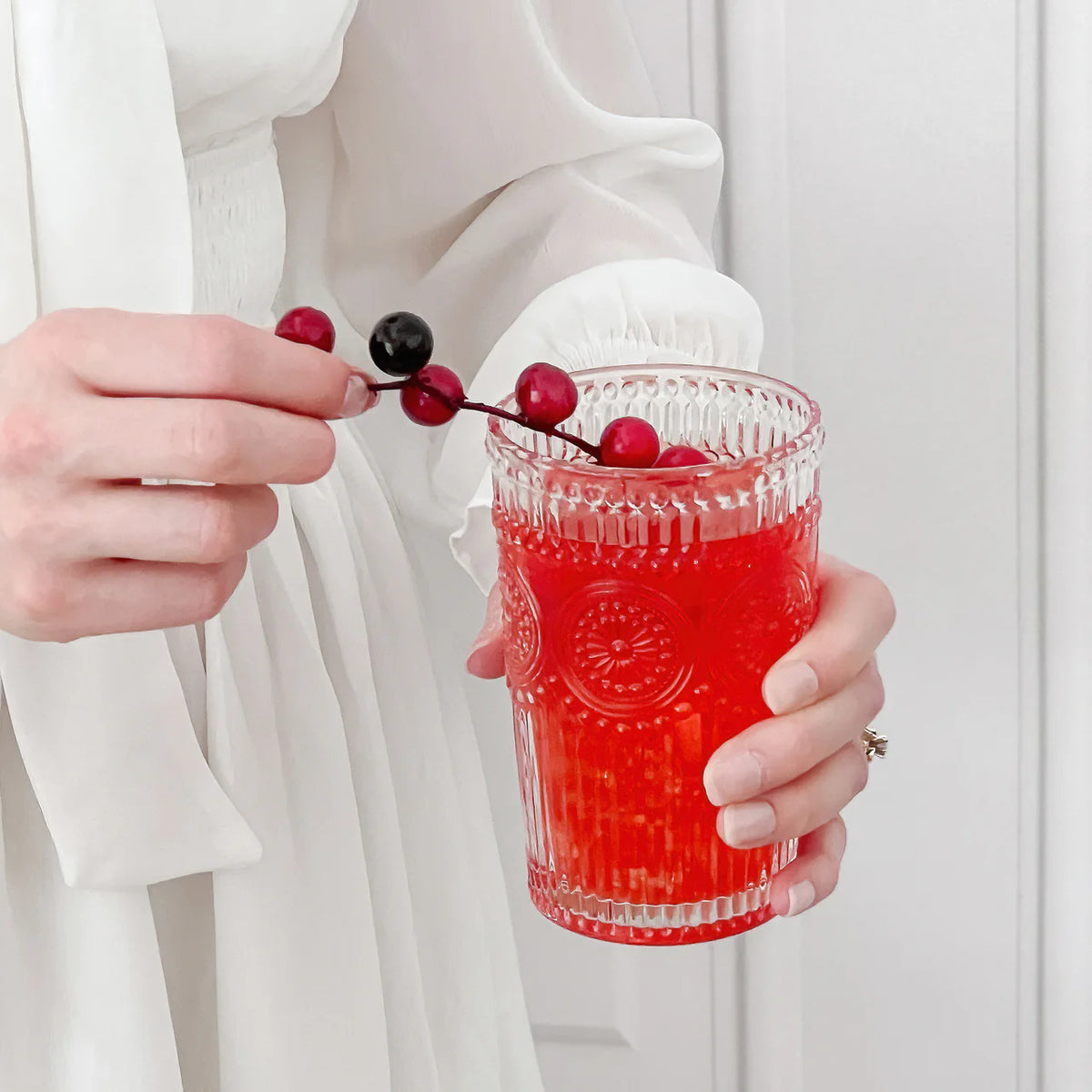 Vintage Textured Embossed Glass