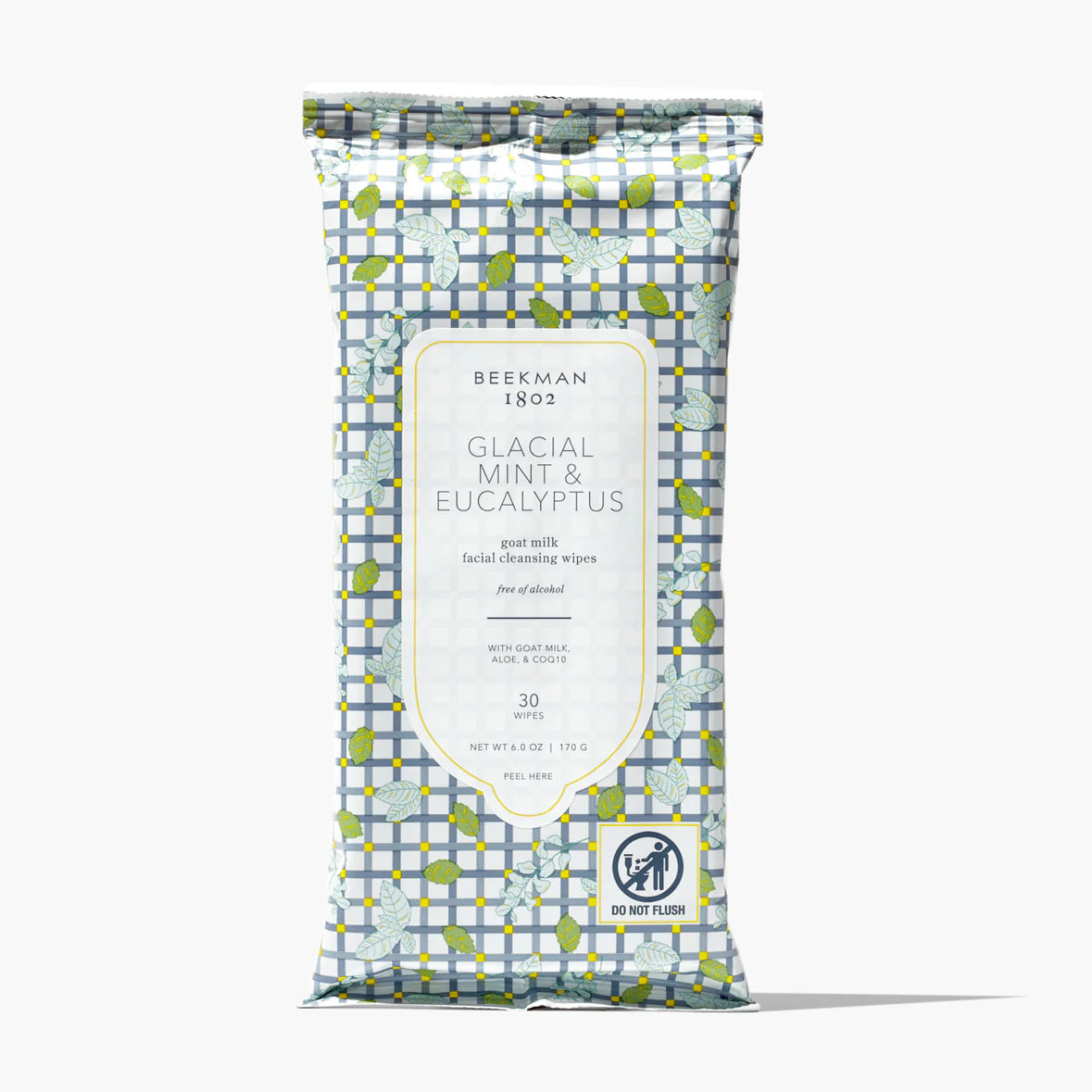 Beekman 1802 Glacial Mint & Eucalyptus Facial Cleansing Wipes