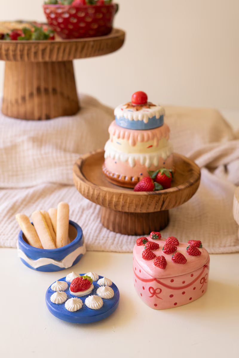 Set of 3 Ceramic Dessert Boxes