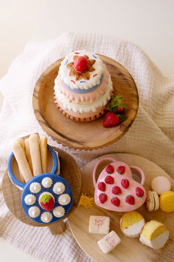 Set of 3 Ceramic Dessert Boxes