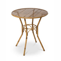 Iron Roanoke Bistro Table w/ Metal Cane Top