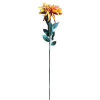 Orange Real Touch Chrysanthemum Stem Spray - 30"