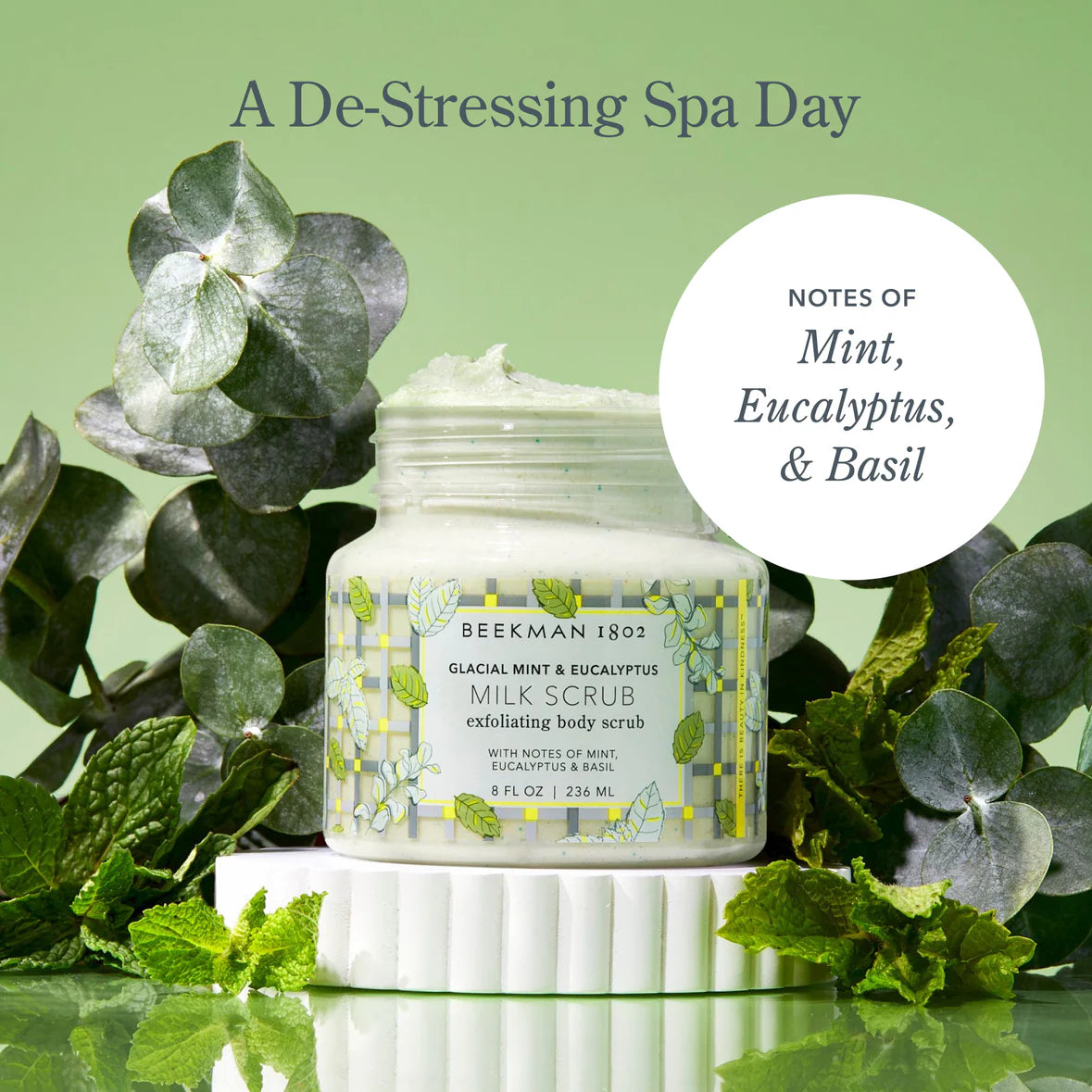 Beekman 1802 Glacial Mint & Eucalyptus Milk Scrub