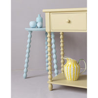 Wood Side Table with Drawer & Shelf