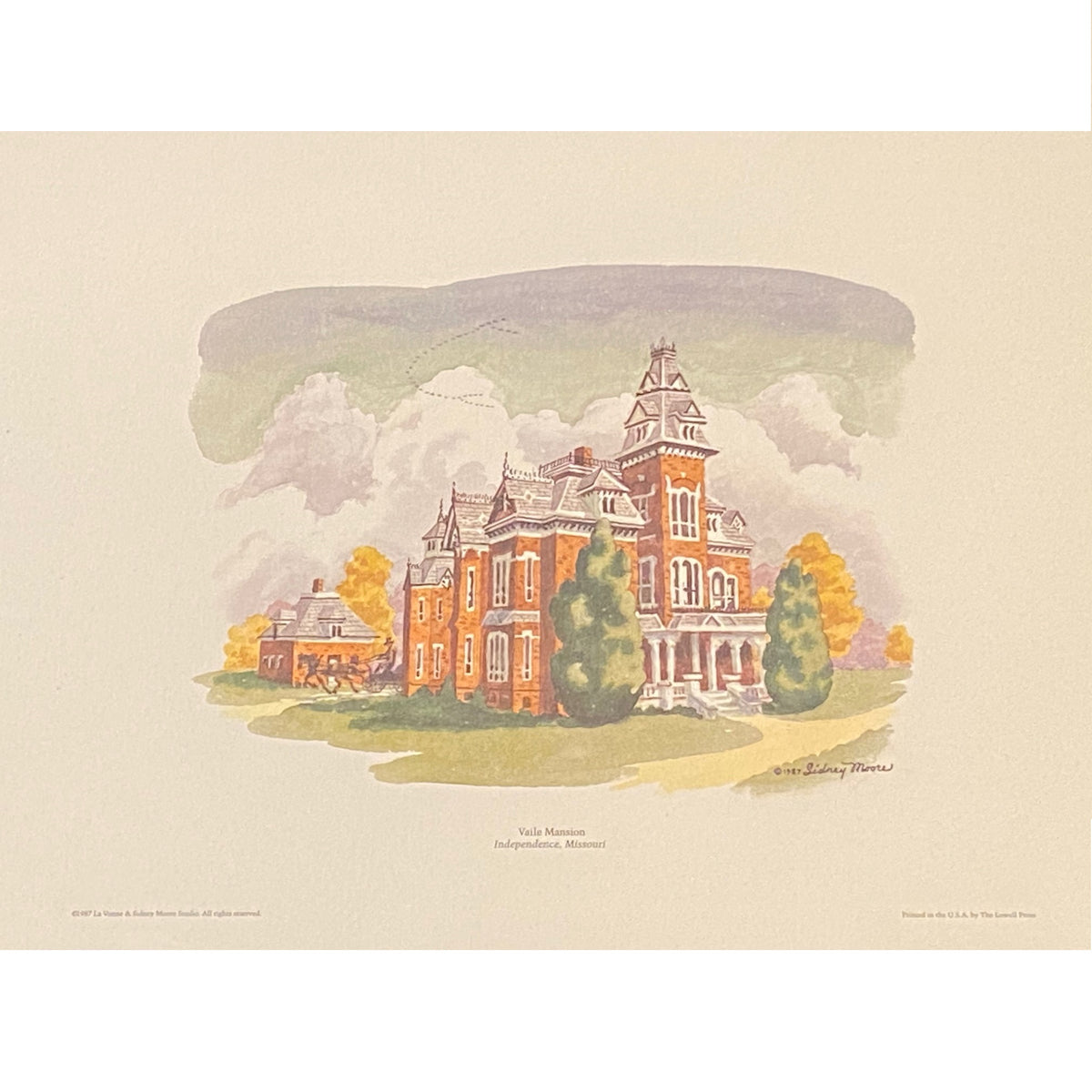 Sidney Moore Vail Mansion Print