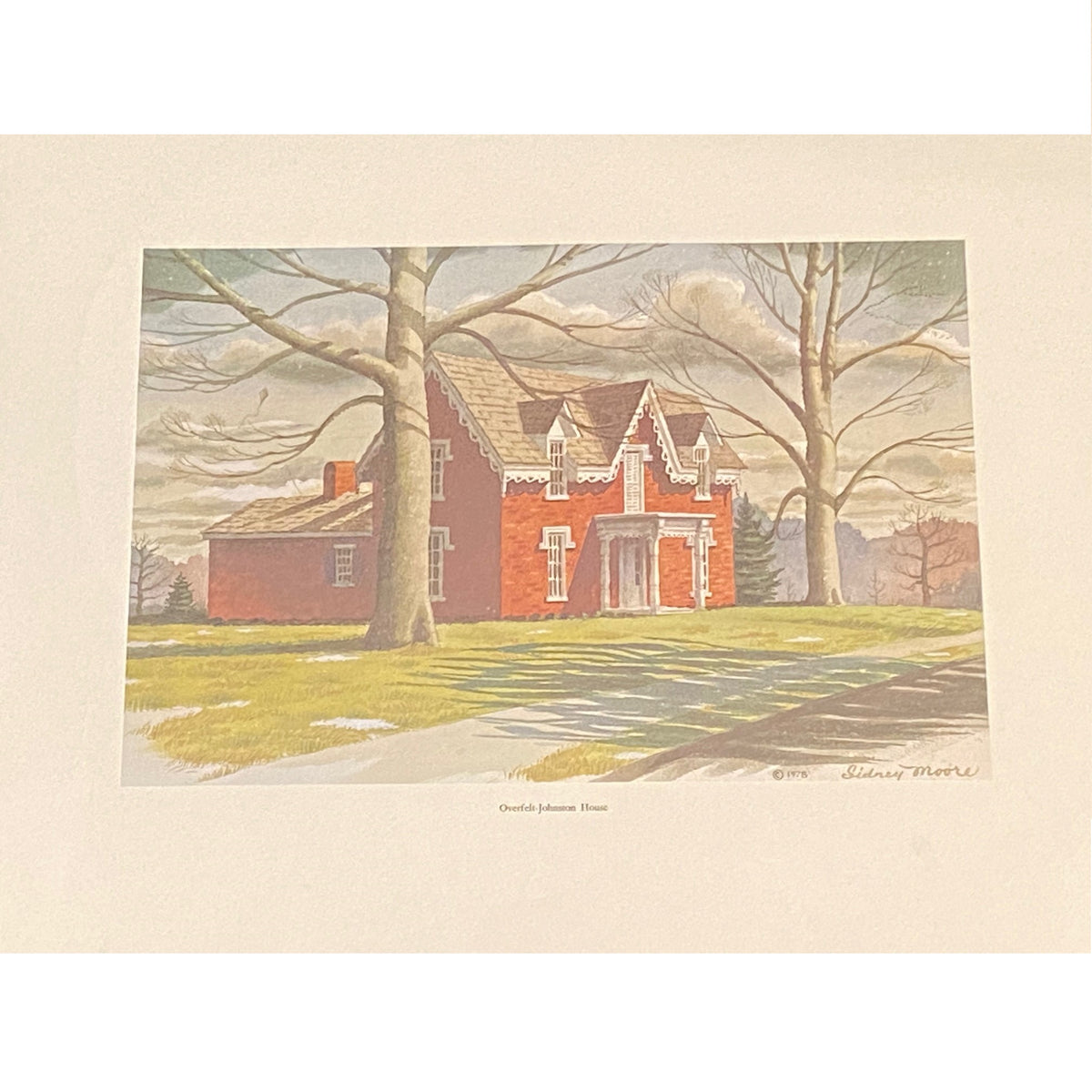 Sidney Moore Overfelt-Johnston House Print