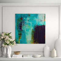 Mighty Ocean 1 Canvas Art by Ann Golumbuk