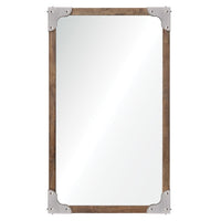 Wood and Metal Wall Mirror