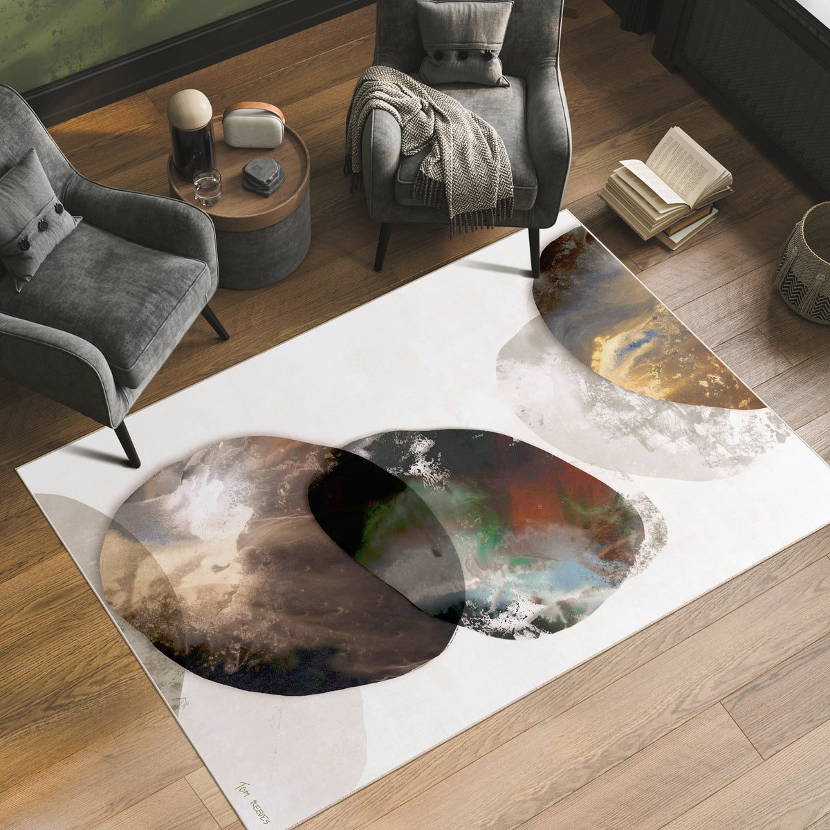 Metallic Fusions II Rug