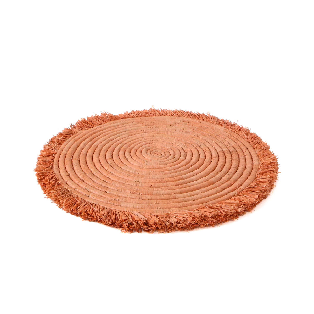 Fringed Peach Charger