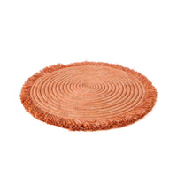 Fringed Peach Charger