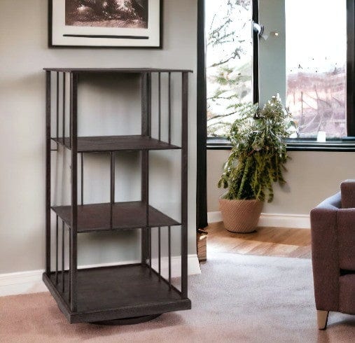 Revolving Iron Bookcase
