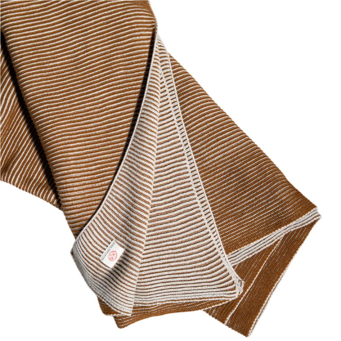 Ribbed Copper Reversible Throw Blanket