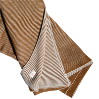 Ribbed Copper Reversible Throw Blanket