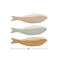 Sculpted Stoneware Fish Decor