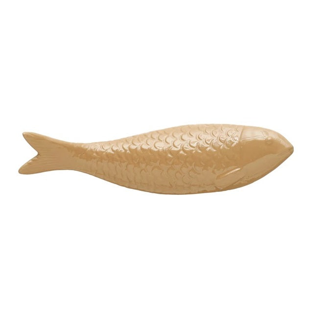 Sculpted Stoneware Fish Decor