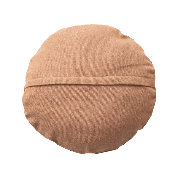 Indoor / Outdoor Pillow w/ Embroidered Peacock