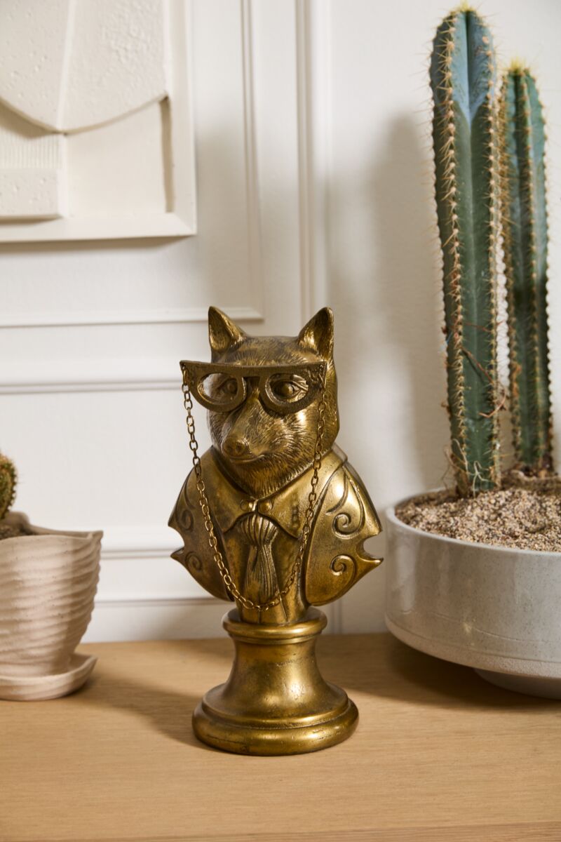 Eloise the Fox E+E Antique Gold Bust