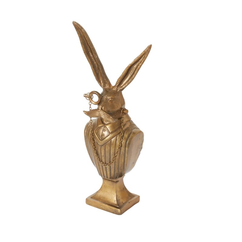 Eric the Hare E+E Antiqued Gold Bust
