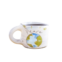 ZPots Handmade World Peace Mini Mug