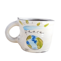 ZPots Handmade World Peace Mug