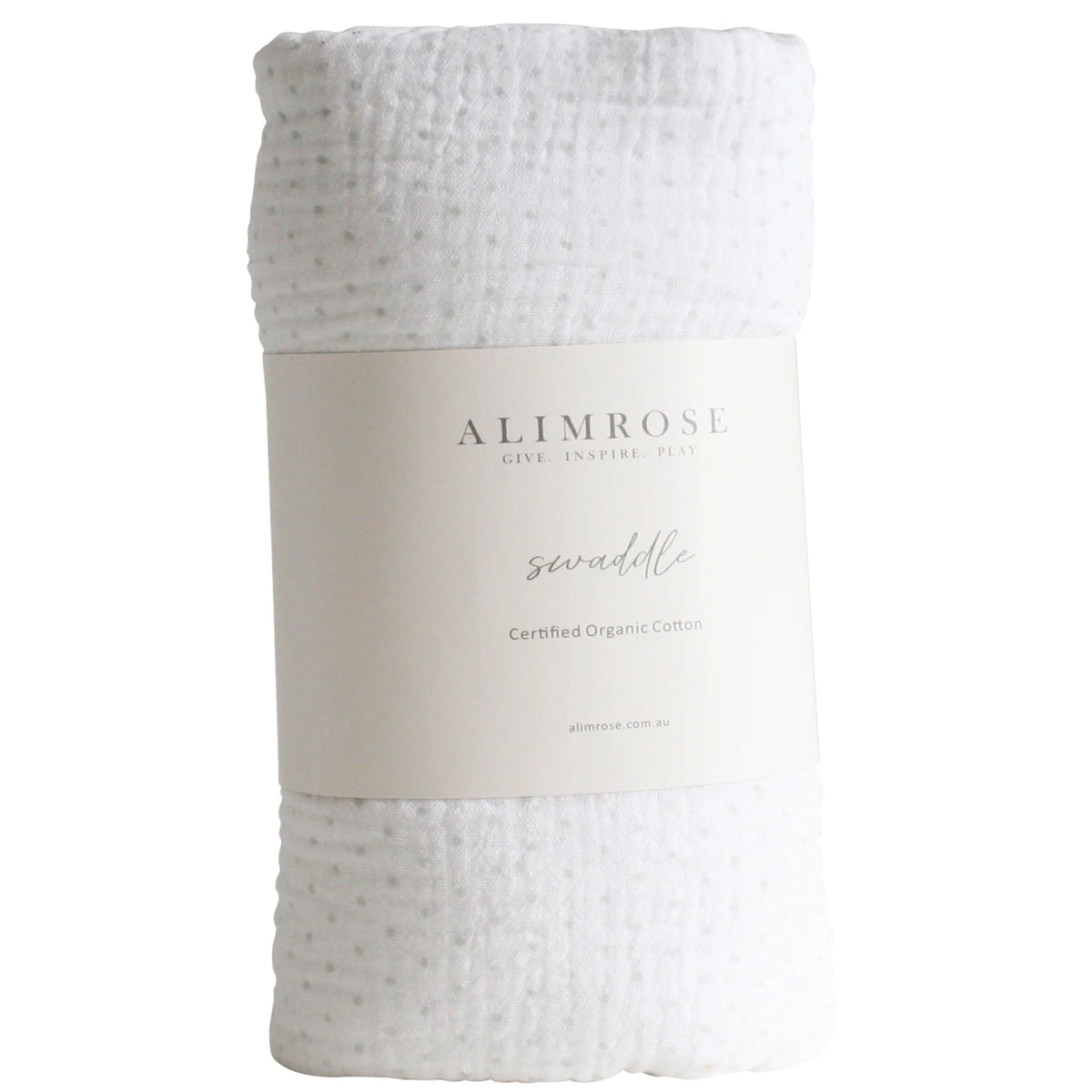 Muslin Swaddle - Grey Spot | Alimrose