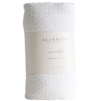 Muslin Swaddle - Grey Spot | Alimrose