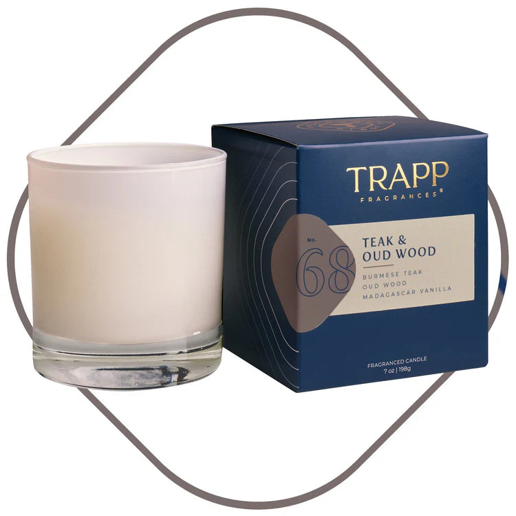 No. 68 Teak & Oud Wood 7 oz. Candle | Trapp Fragrances