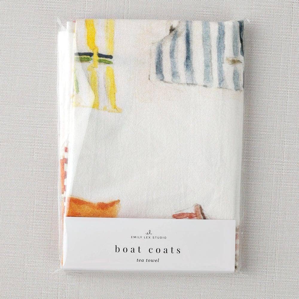 Boat Coats - Cotton Flour Sack Tea Towel