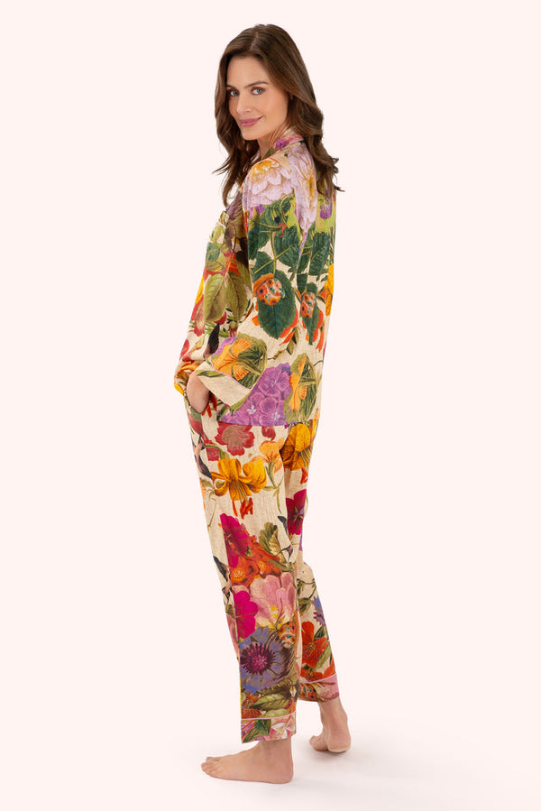 Cream-Autumn Posy Pajamas