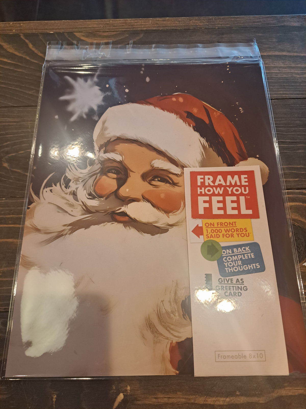 Santa Mailable Artist Card on board