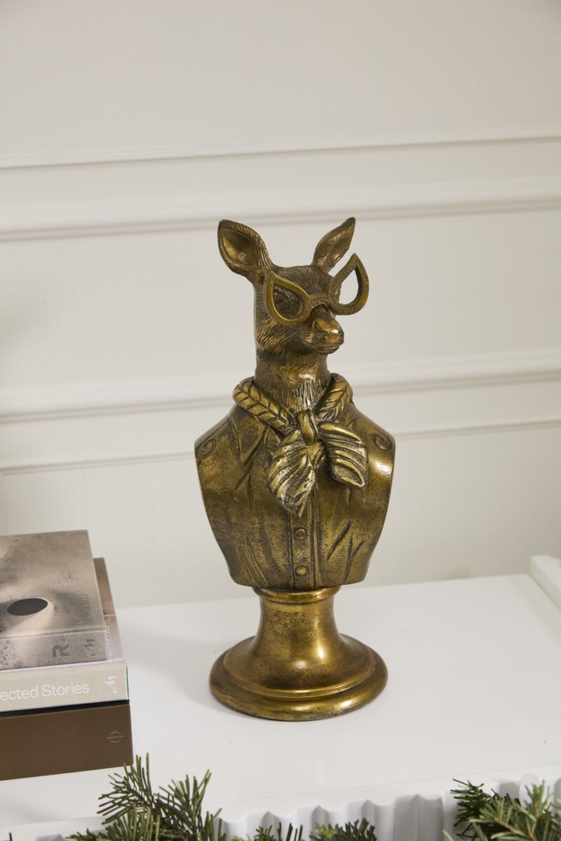 Margie the Doe E+E Antiqued Gold Bust