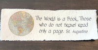 Book Themed Quote on Handmade Paper Print