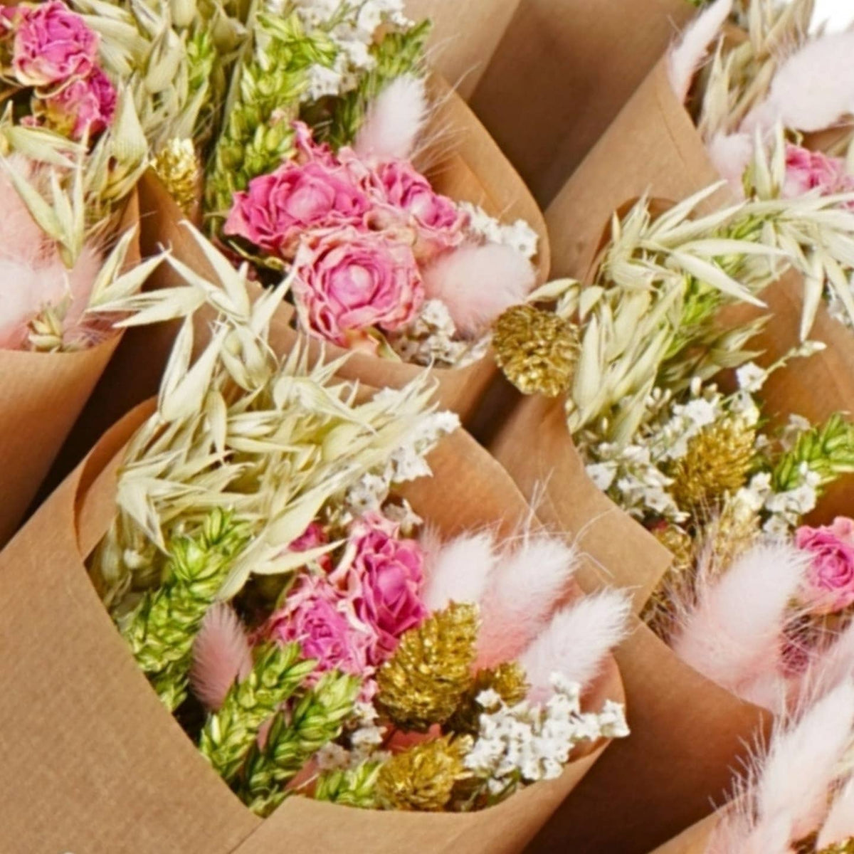 Dried Flowers - Market Bouquet - Pink Elegance