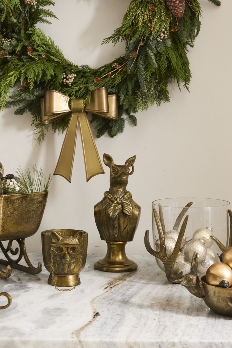 Margie the Doe E+E Antiqued Gold Bust